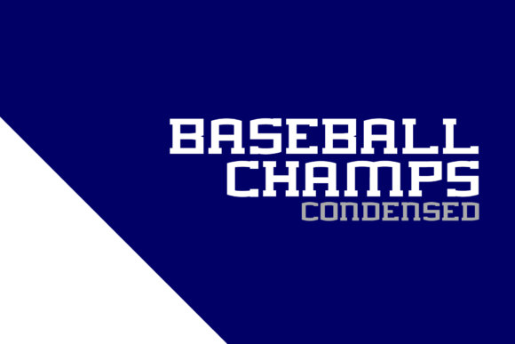 Baseball Champs: A Bold Font for Impactful Designs