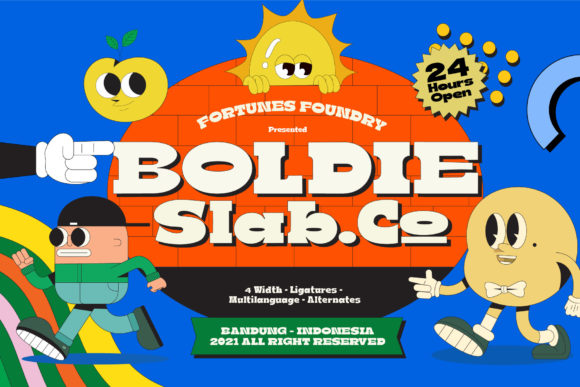 Boldie: A Playful Slab Serif Font for Creative Minds