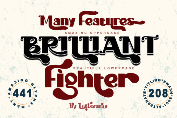 Brilliant Fighter: A Versatile Slab Serif Font for Modern Designers