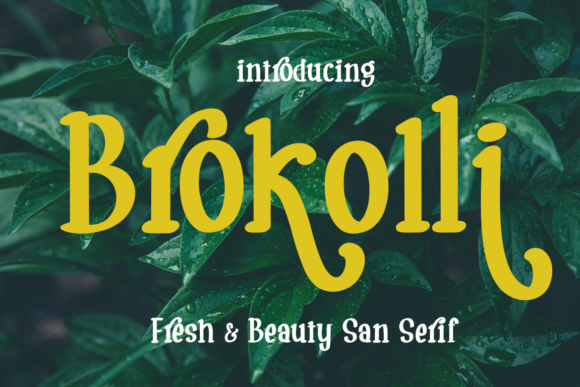 Brokolli: A Vintage Slab Serif Font for Creative Impact