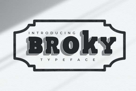 Broky: A Timeless Slab Serif Font for Modern Designers