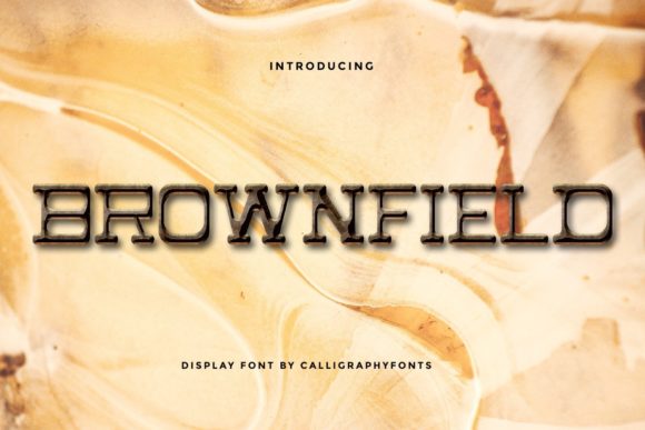 Brownfield: A Vintage Slab Serif Font for Crafting, Branding, and More