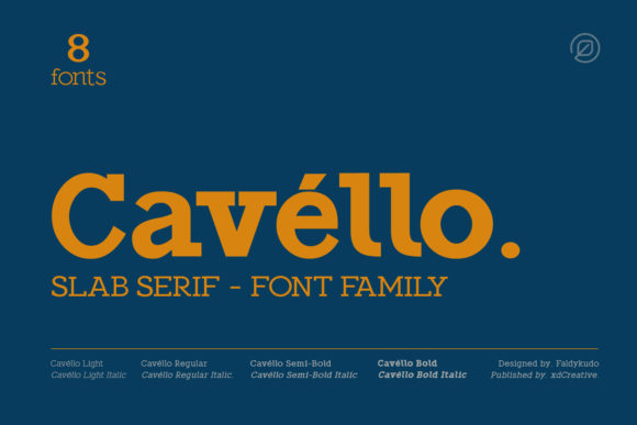 Cavéllo: A Bold and Clean Slab Serif Font for Creative Projects