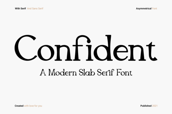 Confident Font: A Modern Slab Serif for Impactful Design