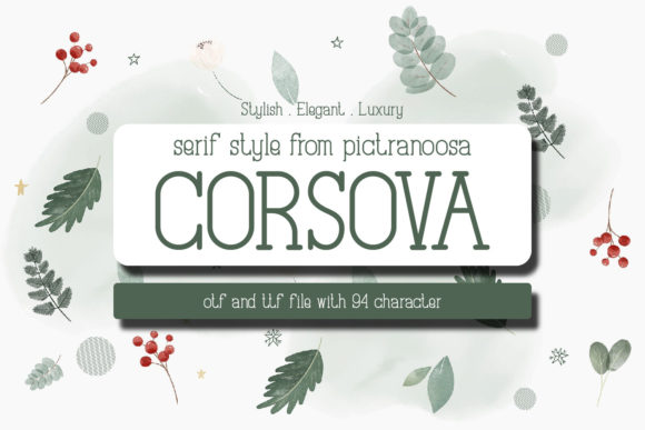Corsova: A Simple Slab Serif Font for Every Occasion