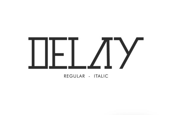 Delay: A Cool and Minimalistic Slab Serif Font for Modern Design