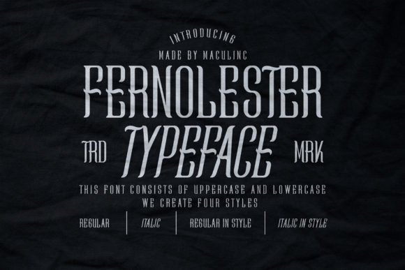 Fernolester: A Unique Slab Serif Font for Stylish and Creative Design Projects