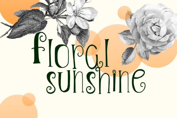 Floral Sunshine: A Versatile Slab Serif Font for Creative Projects