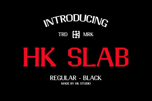 HK Slab: A Bold and Thick Slab Serif Font for Impactful Typography