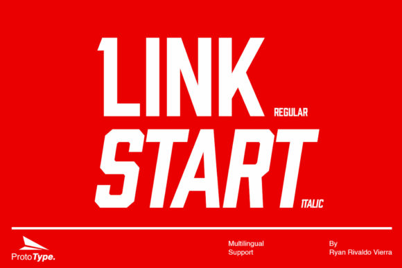 Link Start: A Bold Font for Dynamic Designs
