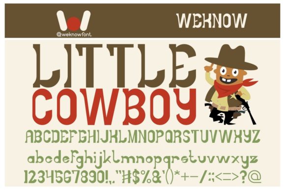 Little Cowboy: A Font That Brings Clarity and Charm to Your Designs