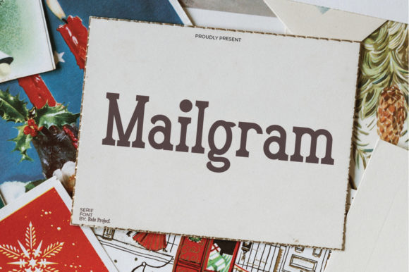 Mailgram: A Versatile Vintage Font for Modern Design Projects