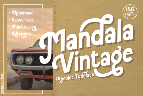 Mandala Vintage: A Timeless Slab Serif Font for Creative Projects