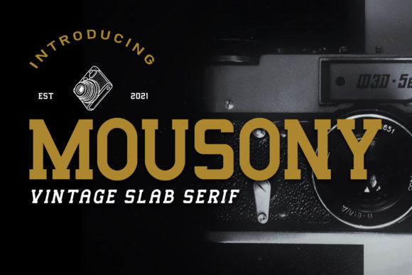 Mousony: A Bold Vintage Font for Creative Projects