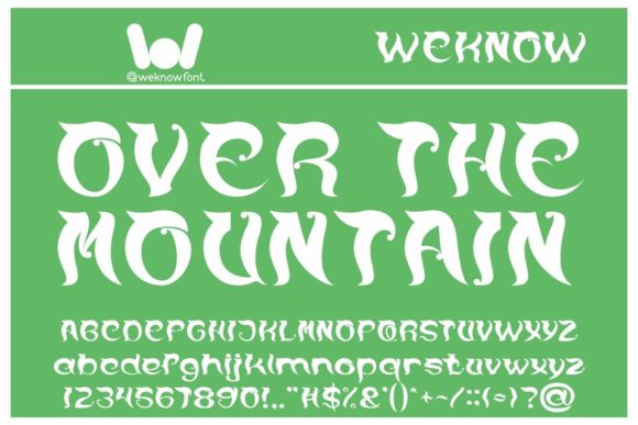 Over the Mountain: A Versatile Slab Serif Font for Creative Projects