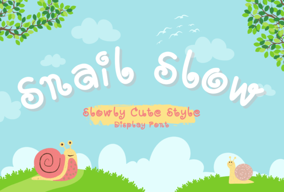 Snail Slow: A Versatile Slab Serif Font for Sweet and Natural Designs
