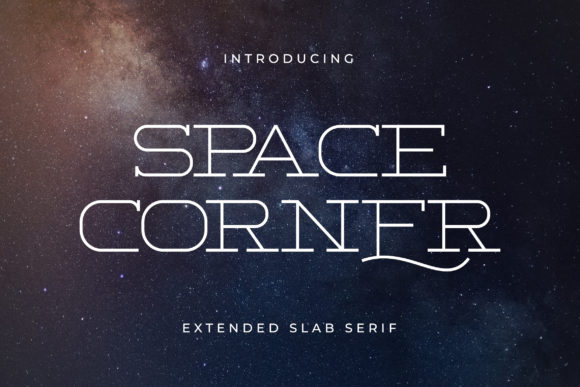 Space Corner: A Modern Slab Serif Font for Clean, Techno-Inspired Design