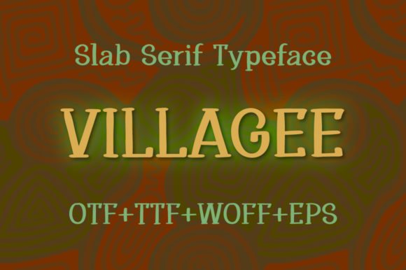 Villagee: A Cool, Relaxed Slab Serif Font