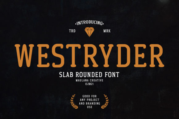 Westryder: A Vintage Slab Serif Font for Bold Design Statements